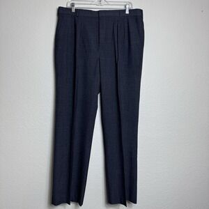 Neil Martin Men's‎ Wool Blend Gray Pleated Pants Made in USA 38x32